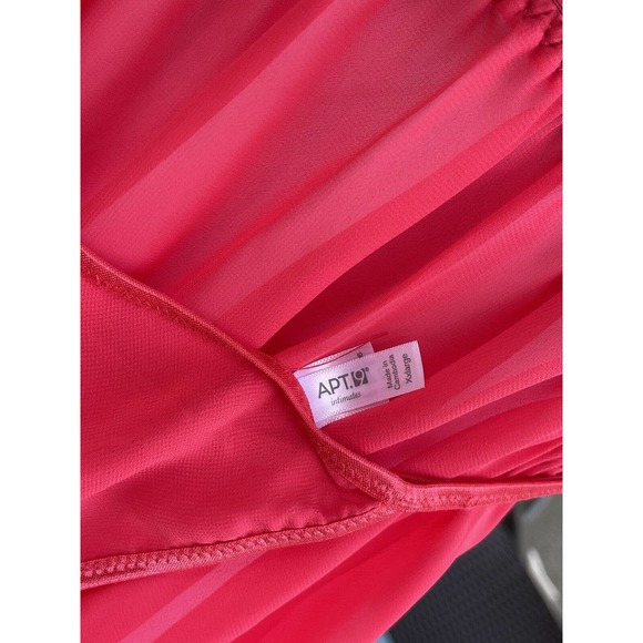 Apt 9 Intimates Womens Lingerie Set Bright Pink Orange Black Lace Size XXL NEW - Picture 5 of 8